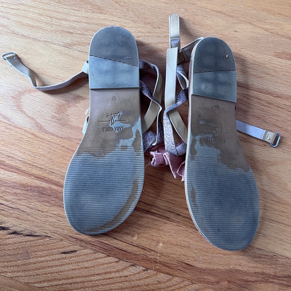 Zara girl summer sandals with bows. European Size 37 - Picture 5 of 16